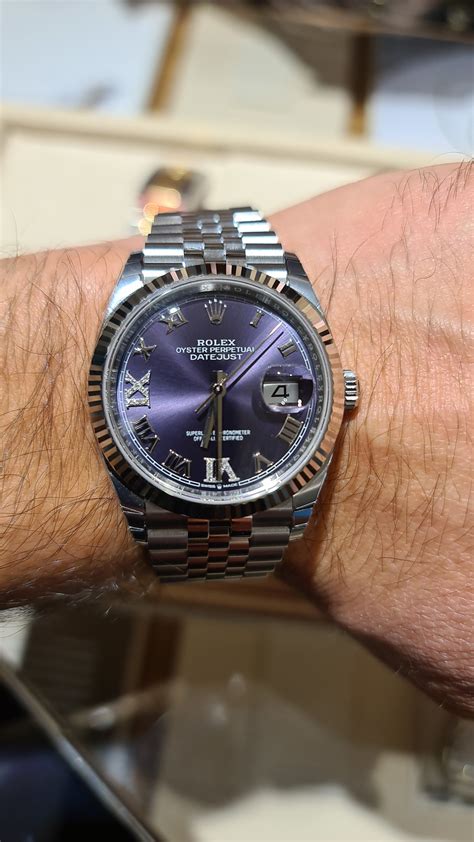 rolex datejust 36 purple